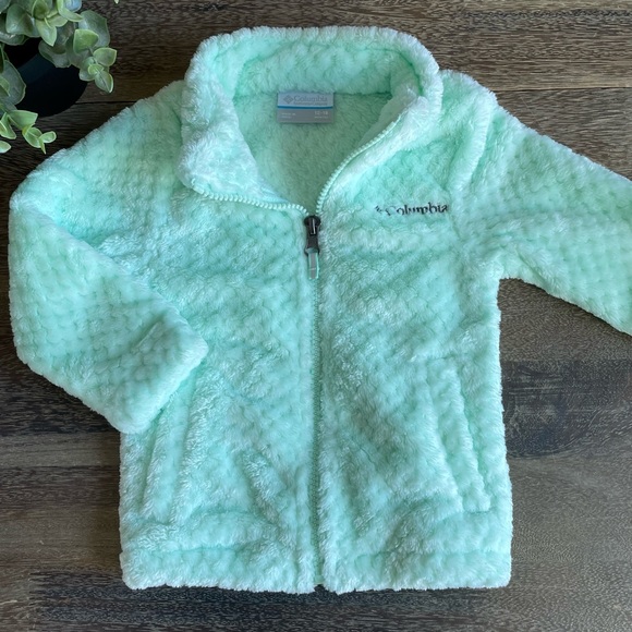 Columbia Other - Colombia teal cozy textured fleece jacket, 12-18 months